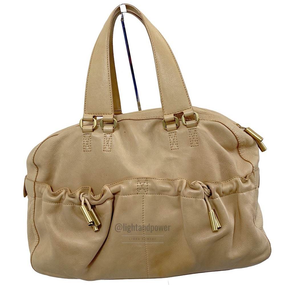 Donna Karen Collection Leather Bag - Cream Vintage - Picture 2 of 14
